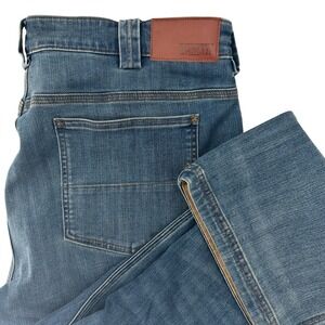 Duluth Trading‎ Co Ballroom Doubleflex Mens Jeans 42x30 Cargo/Utility Med Blue